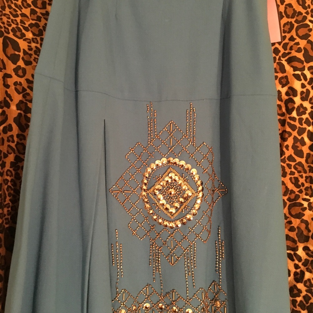 Tracy Reese skirt with gold embellishments
